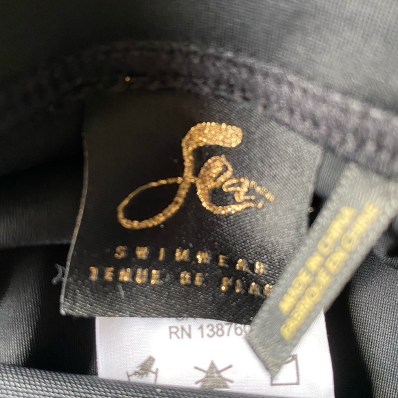 Sea Swimwear Black Swim Bottoms- Sz-1X - Picture 12 of 14